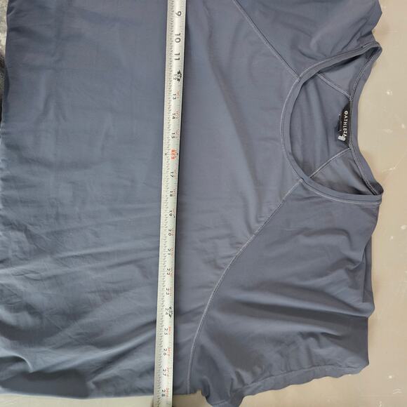 Athleta Grey Blue Activewear Plus Size Tshirt Top Size 3x - Picture 4 of 6
